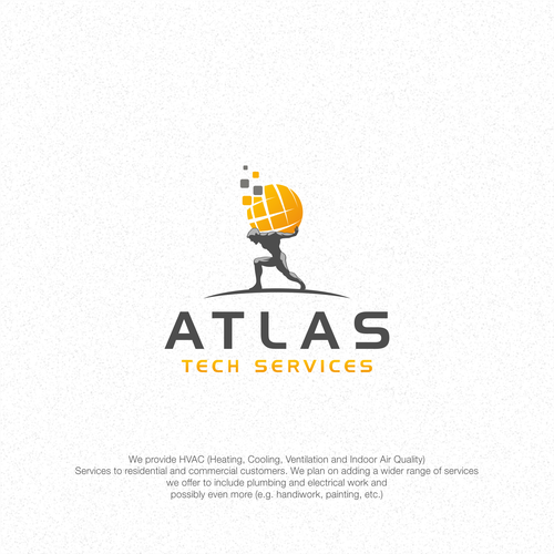 Guaranteed-  Create a logo and branding concept for Atlas Tech Services Design by jenggot_merah_