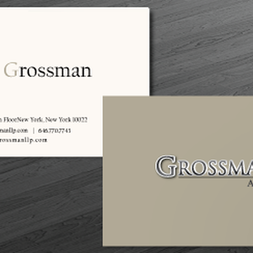 Help Grossman LLP with a new stationery Design von f.inspiration
