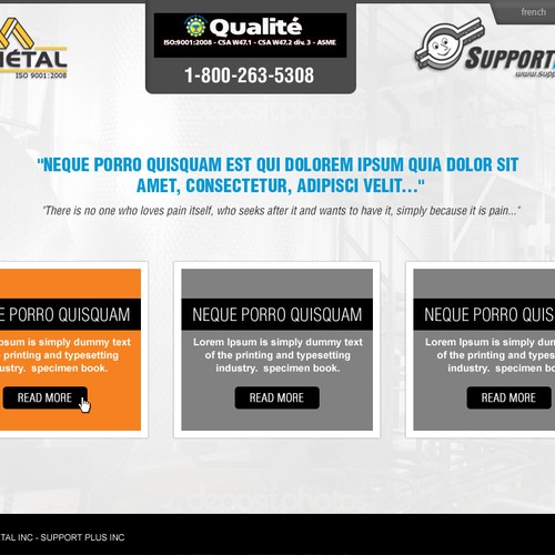 Web page design contest entry by Webexp