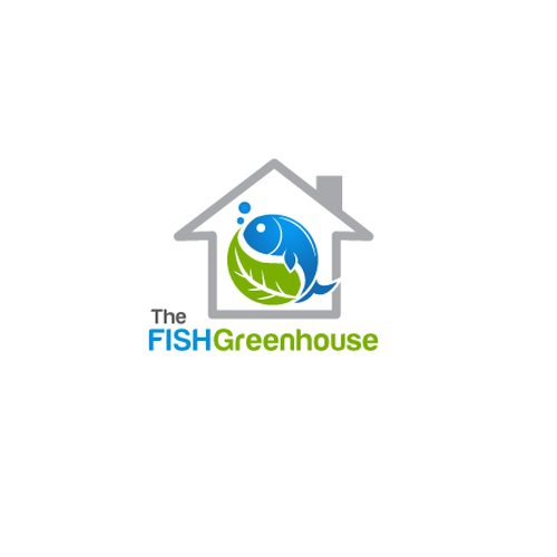 Logo For Aquaponics Fish And Vegetable Green House 