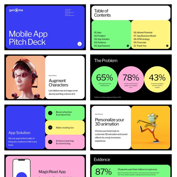 Redesign a google slide deck with new branding PowerPoint template