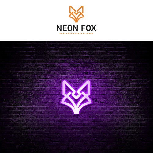 Neon Fox Design by Eduardo Borboa