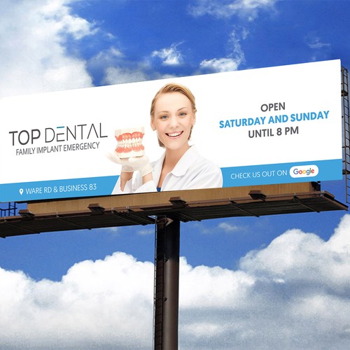 billboard design for dental office Diseño de Krishna Arts