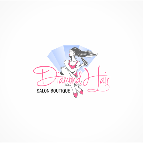 Create the next logo for diamond hair salon boutique Logo design