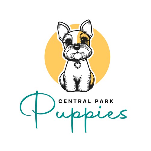 Design a heartfelt, modern logo for a brand that brings families and puppies together. Design by ✦✦ArtRasu✦✦