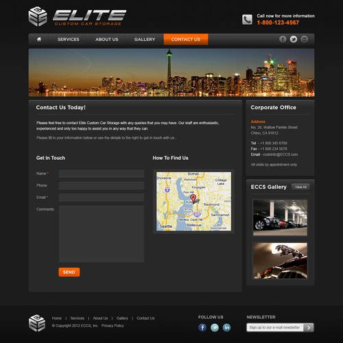 Elite Custom Car Storage needs a new website design Design by Mason X