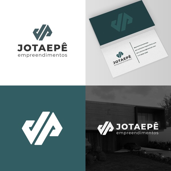 Logo and business card for construction business