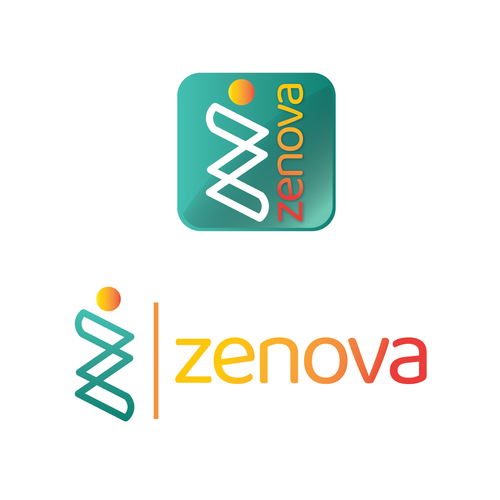 Zenova Logo: Revolutionary suite of health and wellness mobile apps Design by J.Tot