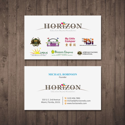 Impactful business card design for an educational platform Design by Tcmenk