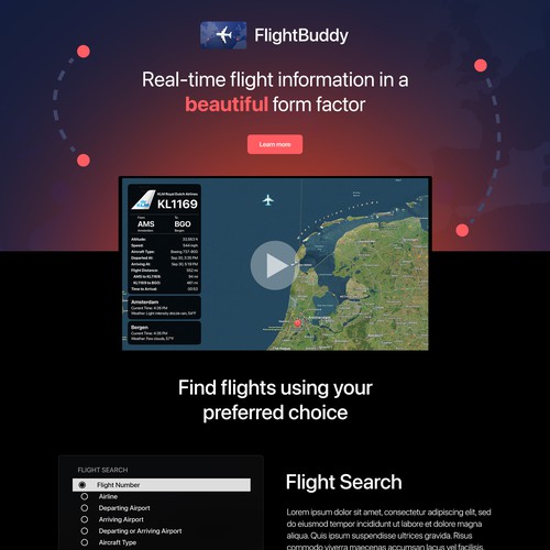 Landing page design contest entry by Fadhlur Zahri