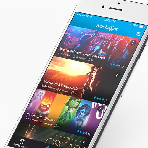 Mobile App Home Screen Redesign App design contest