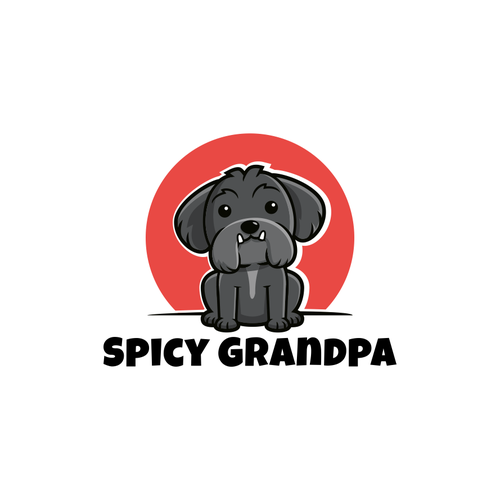 Design a logo with a senior dog named "Spicy Grandpa"!! Design by palugongso