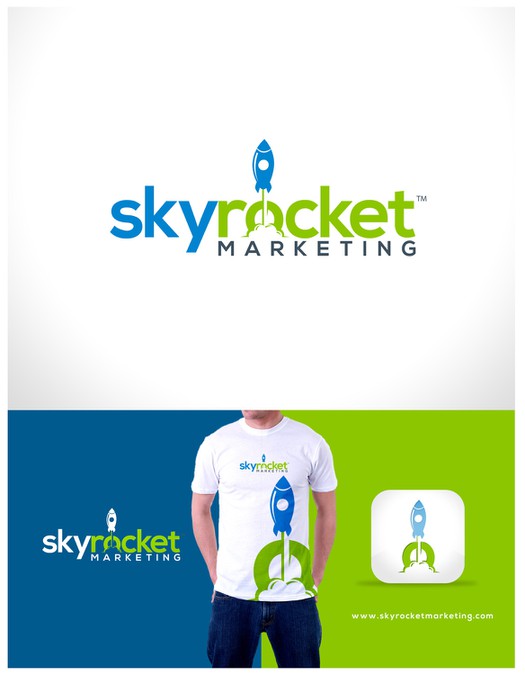 logo for Skyrocket Marketing Logo design contest