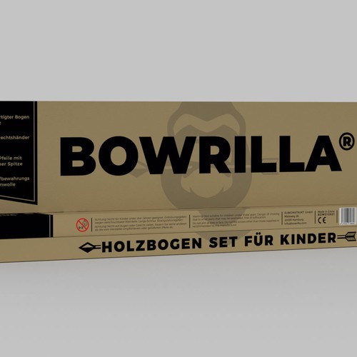 Create an unique craft / corrugated paper box packaging design for our new brand BOWRILLA® Design by Fajar Juliandri