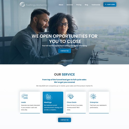 Designs | Design a Minimalistic Style Homepage for a Sales Agency | Web ...