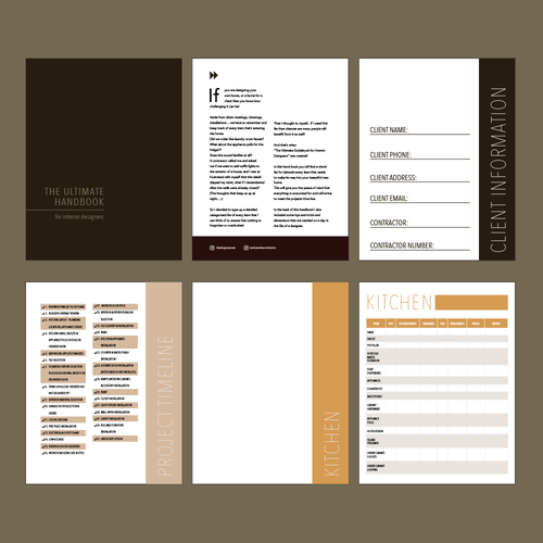 design a layout for a planner