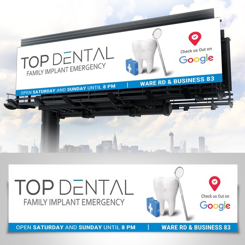 billboard design for dental office Design by sunshine_design