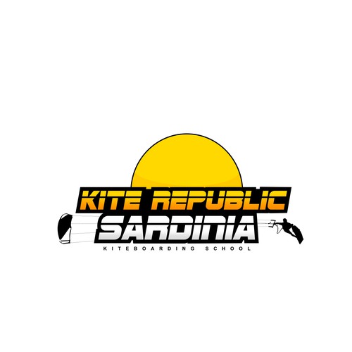 Kite Republic Sardinia - Kiteboarding School needs a youthful & professional Logo Design by Yolman