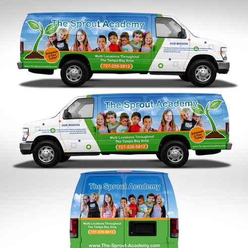 15 passenger van wrap for preschool デザイン by Duha™