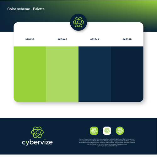 Logo & Style Cybervize Design by Naztudio