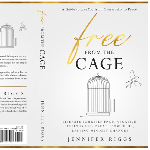 Free From the Cage book cover--Self help/emotional freedom Design by Deziredzin