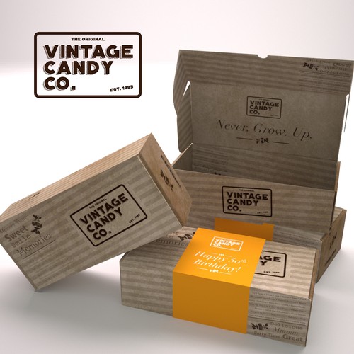 Design An Interesting Retail Vintage Candy Box / Subscription Candy Box!  (non gender or age specific, see details) Design by JCE Graphics