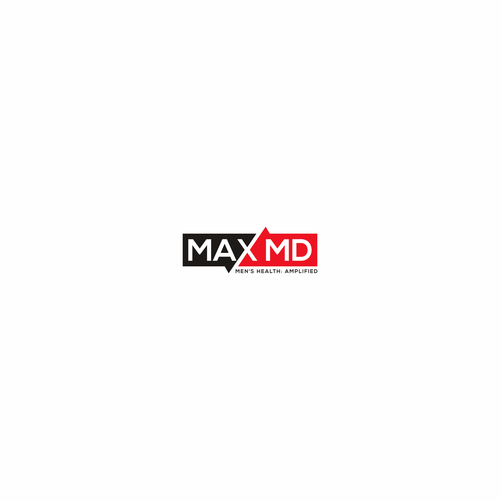 Max MD tele-medicine practice catering to men's health needs a powerful, modern logo Design by G A D U H_A R T