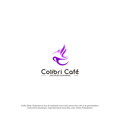 Cr er un Logo Moderne Colibri Caf Logo design contest