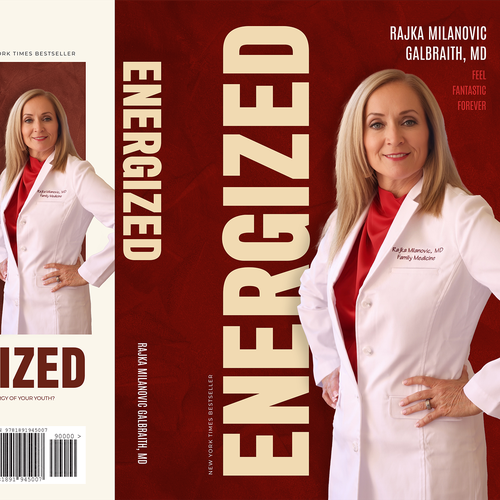 Design a New York Times Bestseller E-book and book cover for my book: Energized Design by Max63