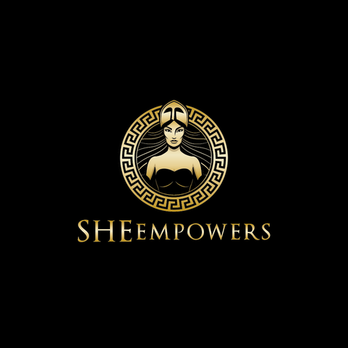 SHEempowers - luxurious design of a woman preferrably in some kind of a circle to appeal to women professionals Design by Rocío Martín Osuna