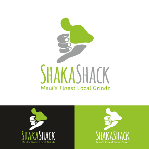 Diseño de Shaka Shack - Maui Food Cart Franchise Logo de Bender Design