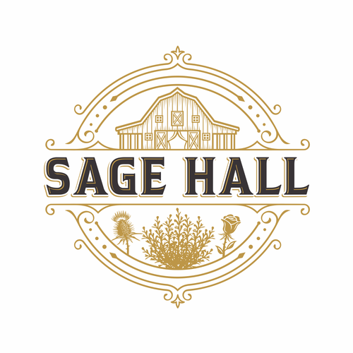 Sage Hall - Country Swing Dance & Wedding Venue Logo Design by IrfanSe