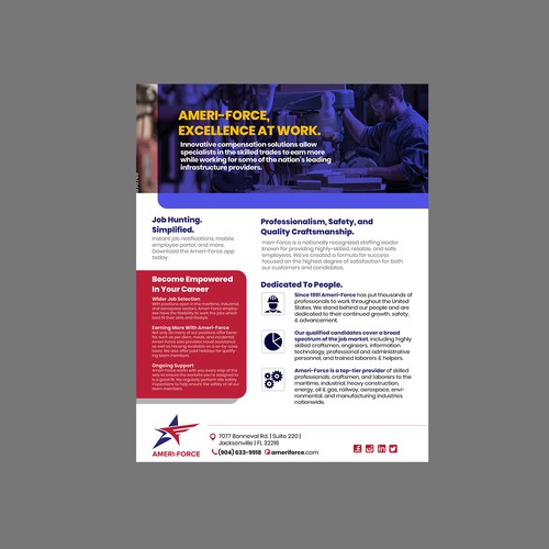 Ameri-Force electronic brochure Design by ektadevesh