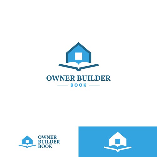 The New Owner Builder Book Logo Design by nuke.art