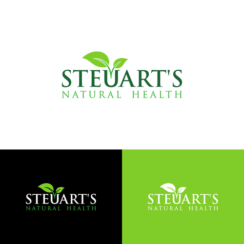 "Steuart's Natural Health" New Logo Design by Salman♥