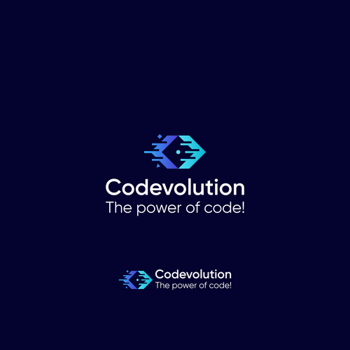 Logo for Codevolution, a brand new coding company! Design by πneapple