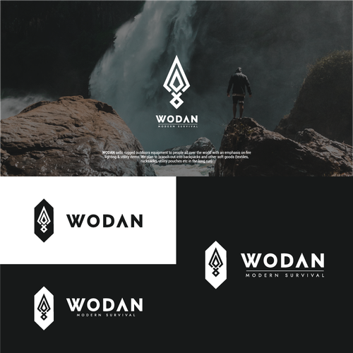 Design a Runic / Rune inspired logo for 'WODAN' an outdoor survival company Design by jiwayngsama