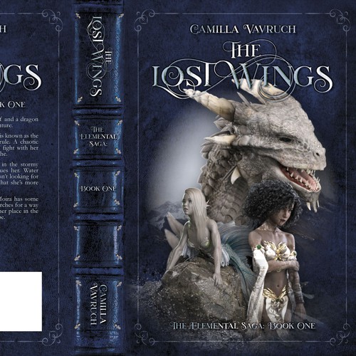 Fantasy cover for a YA with dragons, mermaids and magic Diseño de Sander Both