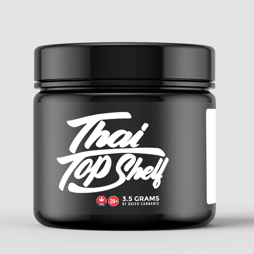 Luxury Cannabis Jar Label Design for High-End Thai Brand Design by Sayyed Jamshed