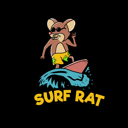 Surf Rat (Please design my husband's childhood comic book character) Design by ipmawan Gafur