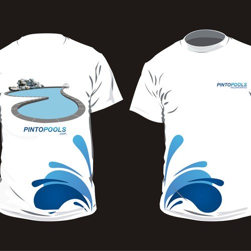 t shirt in pool
