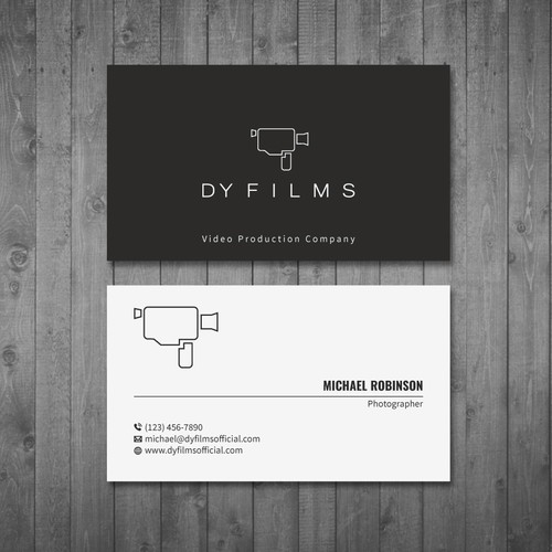 Business card for video production company Design by Tcmenk