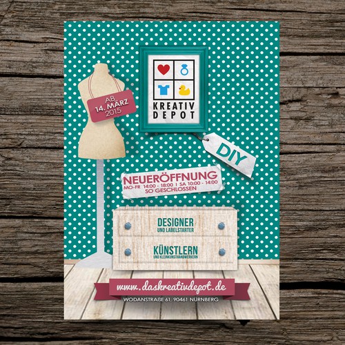 Tarjeta o invitación propuesta en el concurso por pink.print