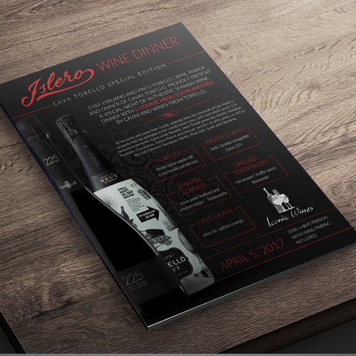 Tasting Menu Design Design by Elven Song