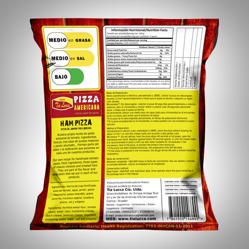 Design Something Cool Nice for our Mini  Pizza´s  Plastic Bags Packing. Design by Nirmana92