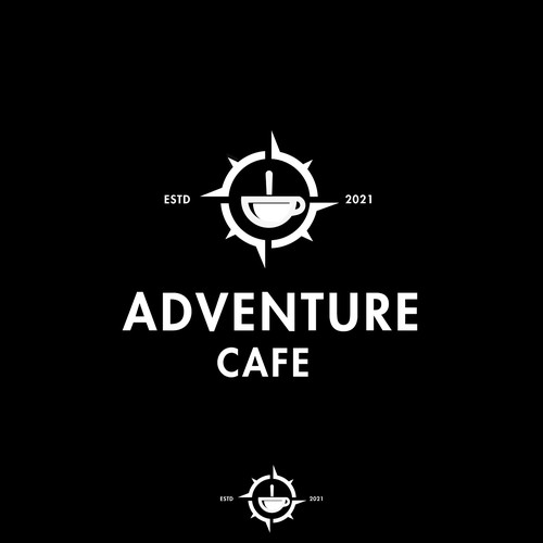 eye-catching logo for new cafe Design by Fortuna Design