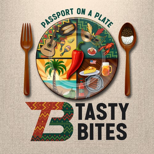 Design a Bold, Soulful Logo for Tasty Bites – Caribbean Meets Southern Comfort Design by HUSN ®️