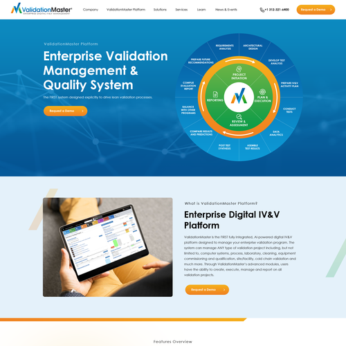 ValidationMaster Digital IV&V Website Re-Design Project Design by Obizzy