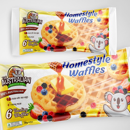 Waffle Packet Design Design by rizal hermansyah