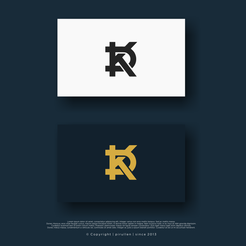 KD Monogram Logo Design by manu_art